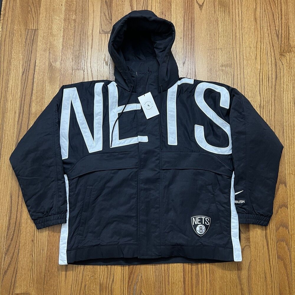 Nike Ambush NBA Collection Brooklyn Nets Jacket DB8576-010 Women’s Size Small